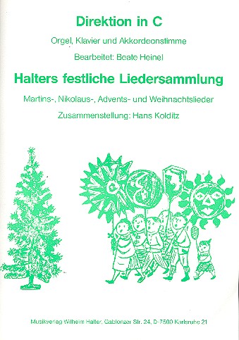 Halters festliche Liedersammlung&nbsp;&nbsp;für Blasorchester&nbsp;&nbsp;Direktion