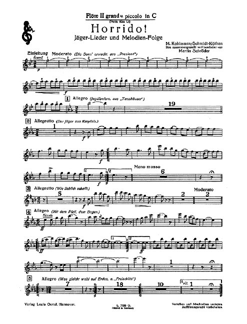 Horrido  für Blasorchester  