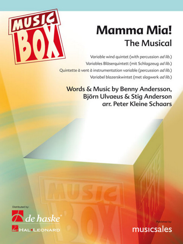 Mamma Mia The Musical:  for flexible wind ensemble (percussion ad lib)  score and parts