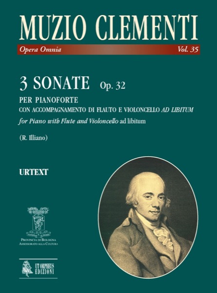 3 Sonaten op.32 für Flöte,  Violoncello und Klavier  Partitur und Stimmen