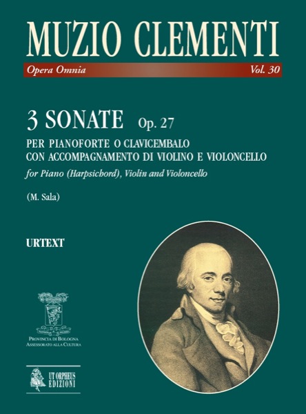 3 Sonaten op.27 für Violine, Violoncello  und Klavier,  Partitur und Stimmen  Sala, Massimiliano, Hrsg.