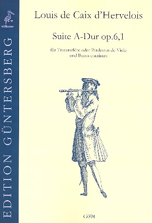 Suite A-Dur op.6,1   für Traversflöte (Pardessus de viole) und Bc  
