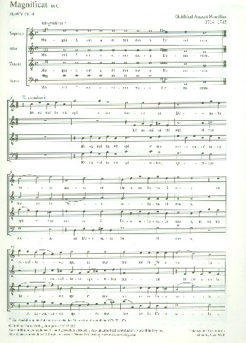 Magnificat in C HoWV IV.4  für gem Chor a cappella  