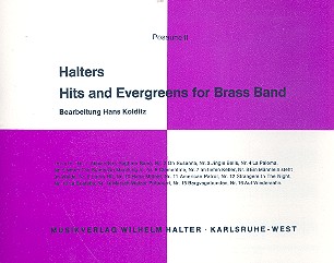 Halters Hits and Evergreens Band 1&nbsp;&nbsp;für Blasorchester&nbsp;&nbsp;Posaune 2 in C