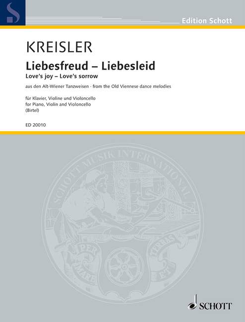 Liebesfreud - Liebesleid  für Klaviertrio  Partitur und Stimmen