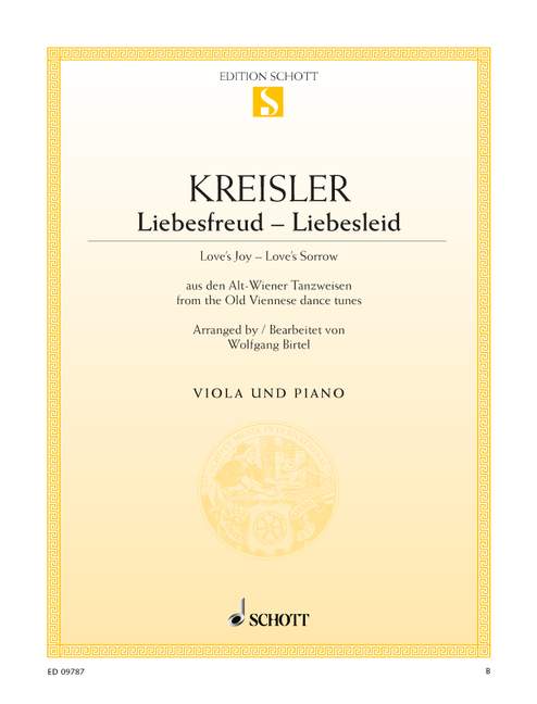 Liebesfreud - Liebesleid  für Viola und Klavier  