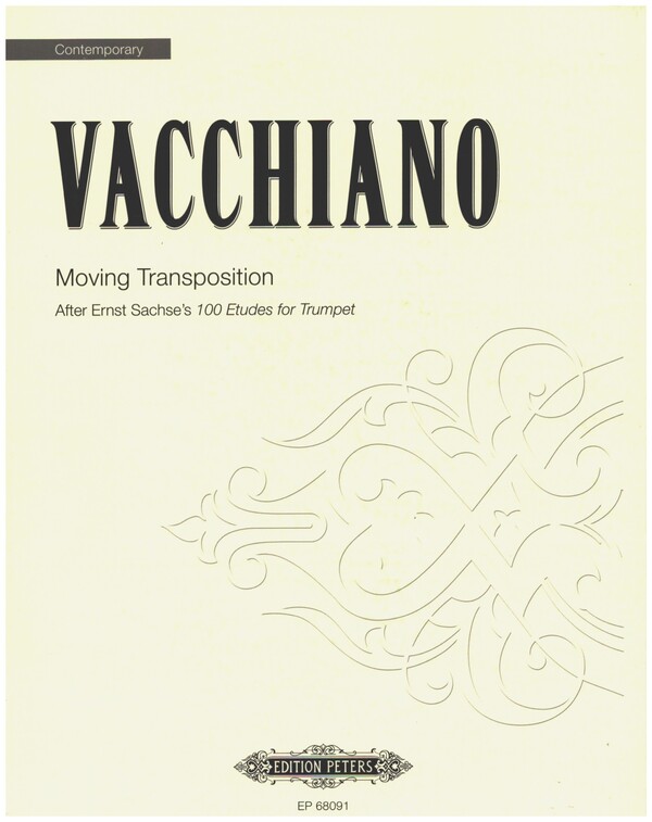 Moving Transposition after Ernst Sachse's 100 Etudes  for trumpet  
