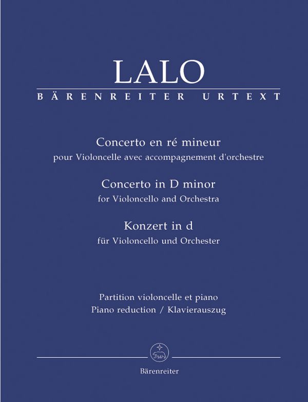 Konzert d-Moll  für Violoncello und Orchester  Klavierauszug