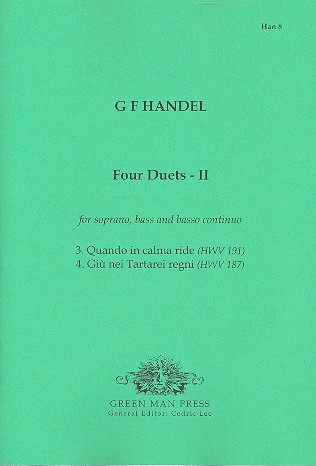 4 Duette Band 2 für Sopran, Bass  und Bc  
