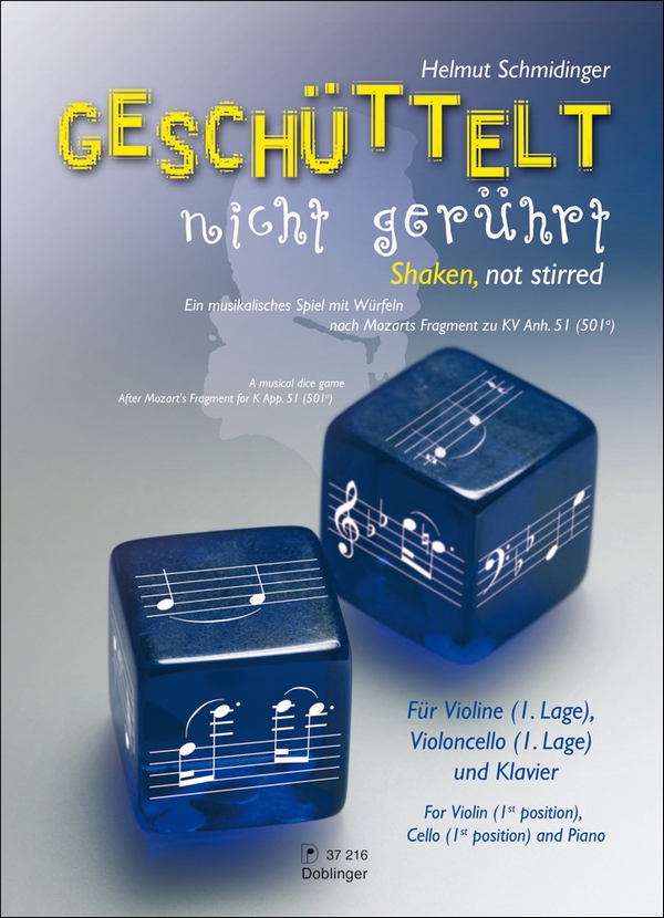 Geschüttelt nicht gerührt für Violine  Violoncello und Klavier  Partitur und Stimmen