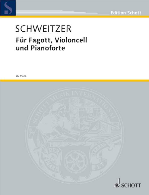 Für Fagott, Violoncell und Pianoforte  für Fagott, Violoncello und Klavier  Spielpartitur - 3 Exemplare