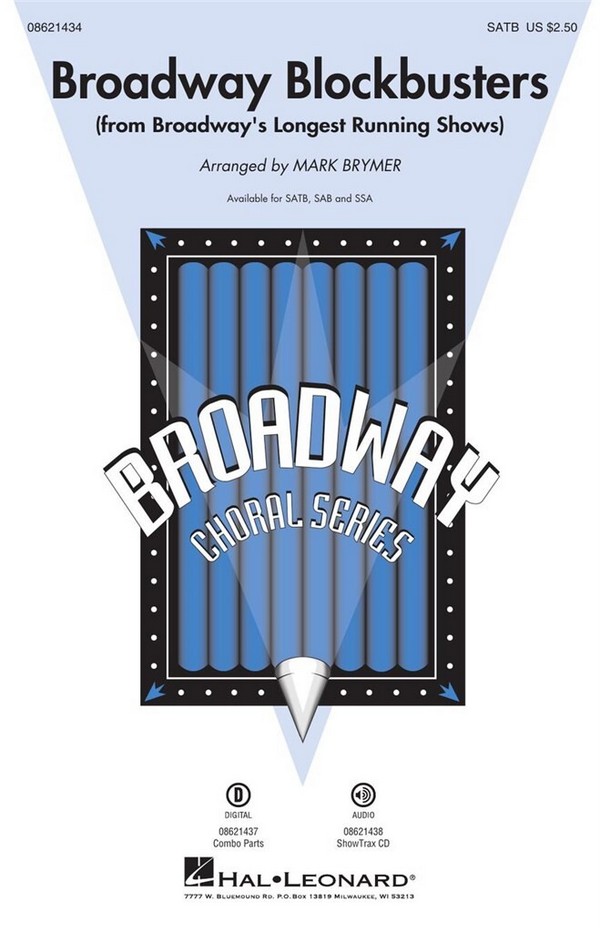 Broadway Blockbusters for mixed chorus&nbsp;&nbsp;(SATB) and piano&nbsp;&nbsp;