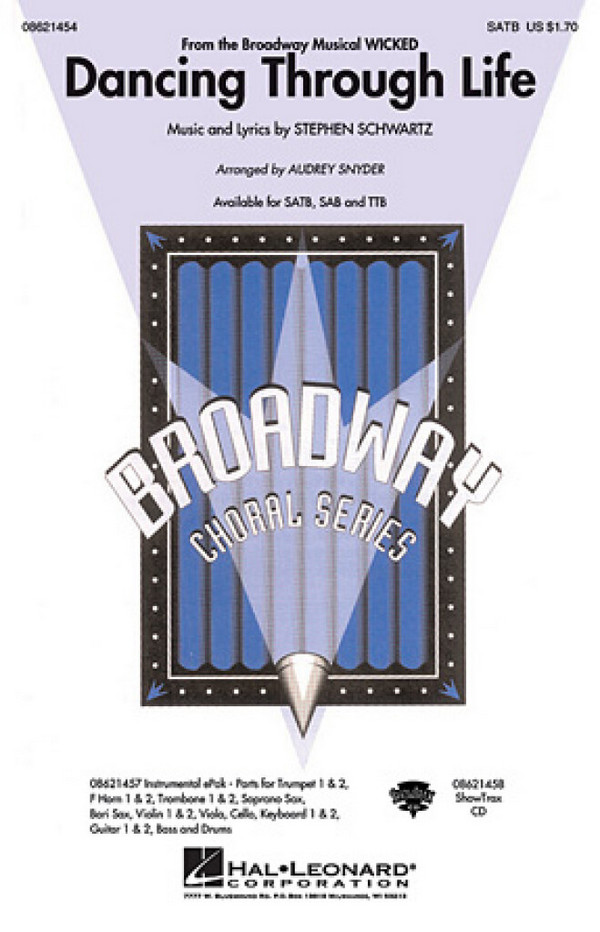 Dancing through Life for mixed chorus&nbsp;&nbsp;(SAB) and piano&nbsp;&nbsp;