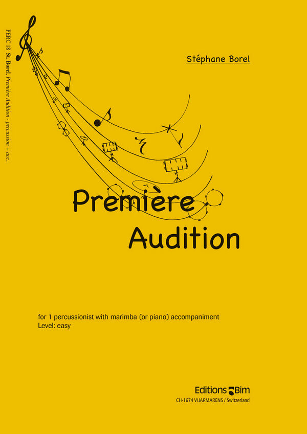 Première audition&nbsp;&nbsp;for percussion and marimba (piano)&nbsp;&nbsp;
