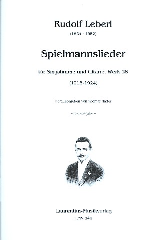 Spielmannslieder für Singstimme  und Gitarre  2 Spielpartituren