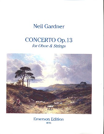 Concerto op.13 for oboe and string orchestra  score and parts (1-1-1-1-1)  