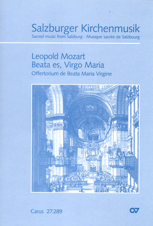 Beata es Virgo Maria für Sopran,  gem Chor und Instrumente  Partitur