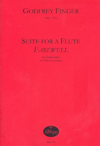 Farewell Suite for a Flute  Für Altblockflöte und Bc  