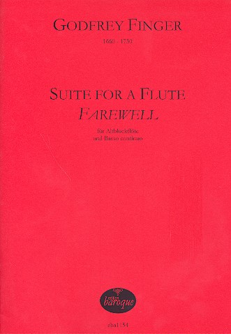 'Farewell' Suite for a Flute  für Altblockflöte und Bc  