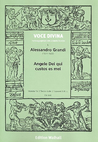 Angele Dei qui custos es mei  für 2 Tenöre (Soprane) und Bc  Partitur und Stimmen
