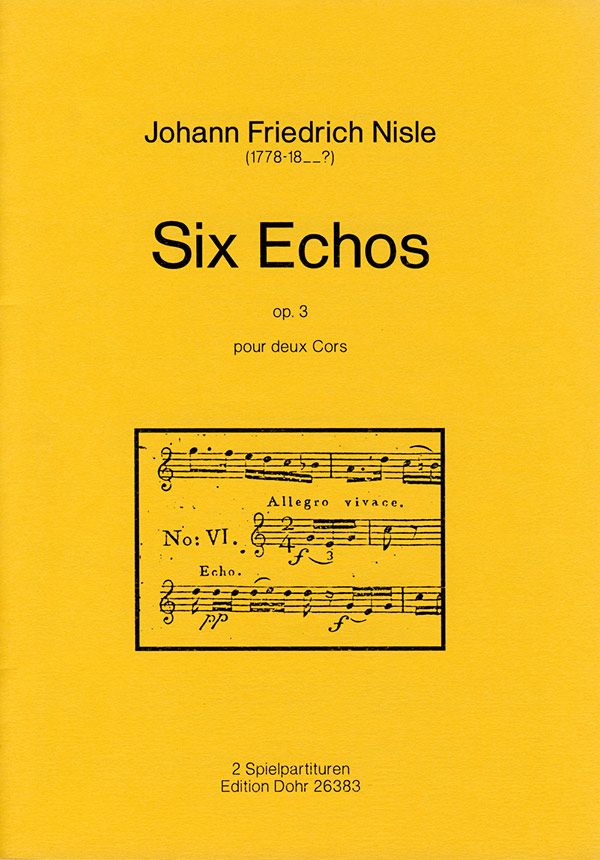 6 Echos op.3 für 2 Hörner  2 Spielpartituren  