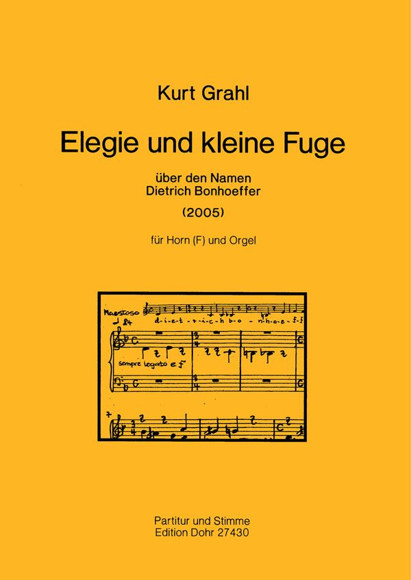 Elegie und kleine Fuge für  Horn (F) und Orgel  