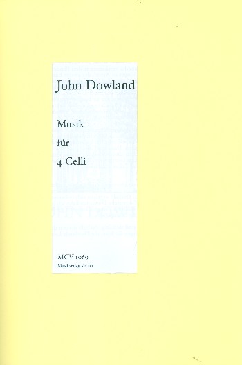 Musik &nbsp;&nbsp;für 4 Violoncelli&nbsp;&nbsp;Partitur und Stimmen