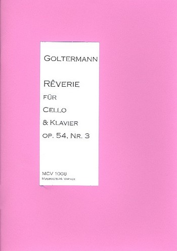 Reverie op.54,3 für Violoncello  und Klavier  
