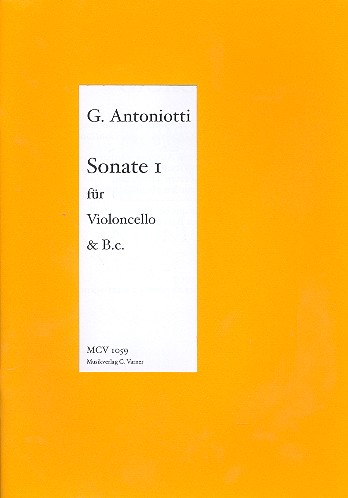 Sonate Nr.1 für Violoncello  und Klavier  