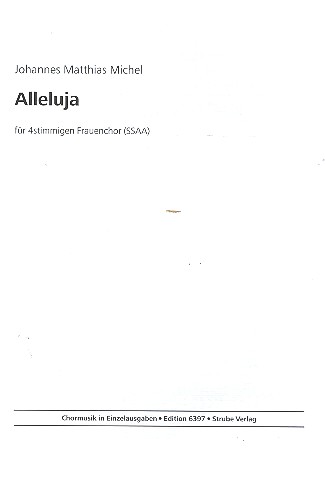 Alleluja für Frauenchor a cappella  Partitur  