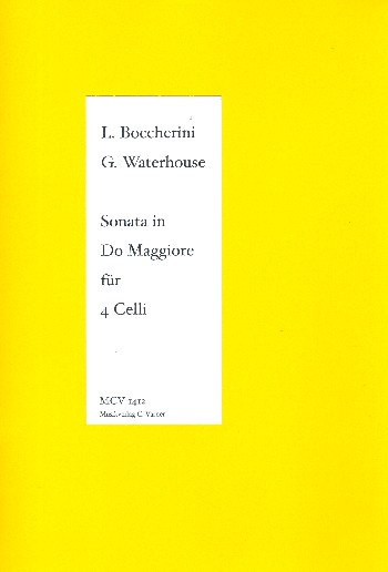 Sonate D-Dur &nbsp;&nbsp;für 4 Violoncelli&nbsp;&nbsp;Partitur und Stimmen