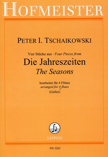 Die Jahreszeiten&nbsp;&nbsp;für 4 Flöten&nbsp;&nbsp;Partitur und Stimmen