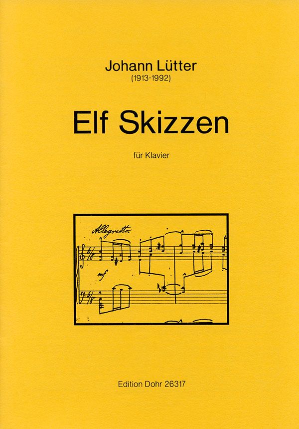 11 Skizzen&nbsp;&nbsp;für Klavier&nbsp;&nbsp;