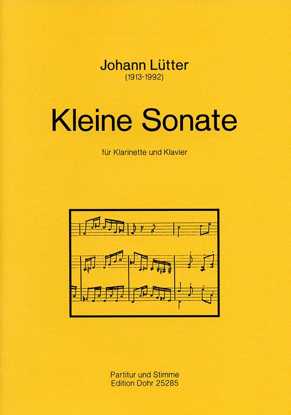 Kleine Sonate für Klarinette und&nbsp;&nbsp;Klavier&nbsp;&nbsp;