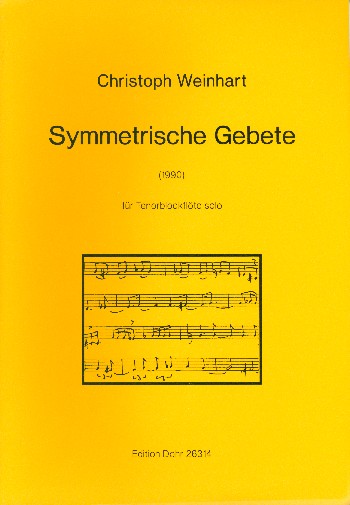 Symmetrische Gebete für Tenorblockflöte solo&nbsp;&nbsp;&nbsp;&nbsp;