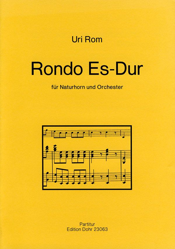 Rondo Es-Dur für Horn und&nbsp;&nbsp;Orchester&nbsp;&nbsp;Partitur