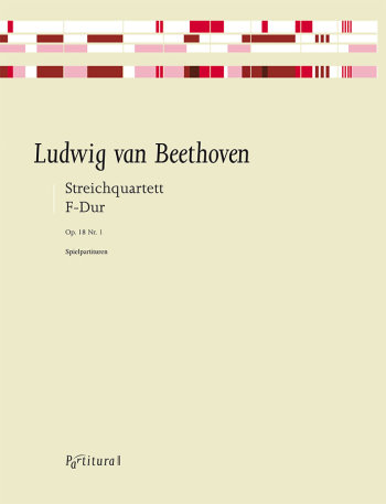 Streichquartett F-Dur op.18,1  4 Spielpartituren  