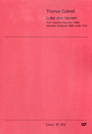 Lobe den Herren für gem Chor&nbsp;&nbsp;und Orchester&nbsp;&nbsp;PArtitur