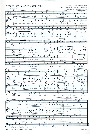 2 Abendlieder für gem Chor a cappella    