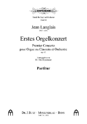 Konzert Nr.1 op.61  für Orgel (Klavier) und Orchester  Partitur
