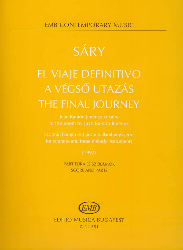 The final Journey for soprano and&nbsp;&nbsp;3 melody instruments&nbsp;&nbsp;score and parts