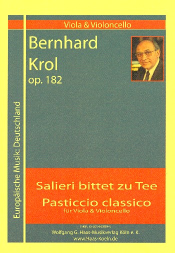 Salieri bittet zum Tee Pasticcio classico op.182&nbsp;&nbsp;für Viola und Violoncello&nbsp;&nbsp;Partitur