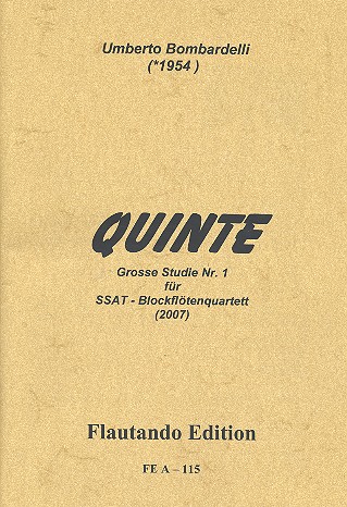 Quinte für 4 Blockföten (SATB)&nbsp;&nbsp;4 Partituren&nbsp;&nbsp;