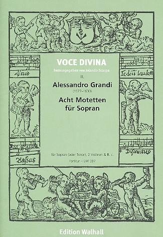 8 Motetten  für Sopran (Tenor), 2 Violinen und Bc  Partitur