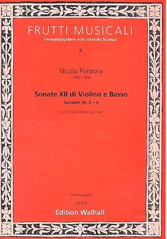 Sonaten Nr.2-4 aus 12 Sonaten  für Violine und Bc  