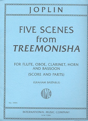 5 Scenes from Treemonisha  for flute, oboe, clarinet, horn and basson  score and parts