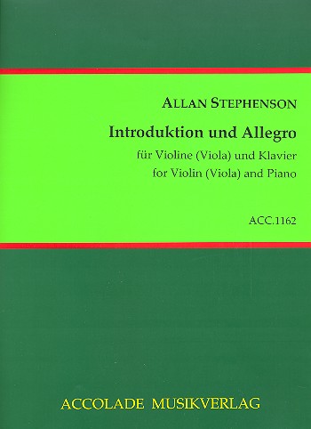 Introduktion und Allegro für Violine (Viola)  und Klavier  
