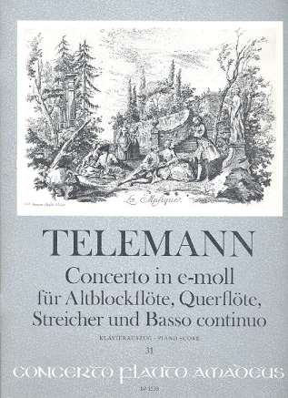 Georg Philipp Telemann - Concerto e-Moll für Altblockflöte,