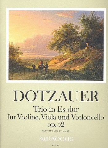 Trio Es-Dur op.52  für Violine, Viola und Violoncello  Partitur und Stimmen