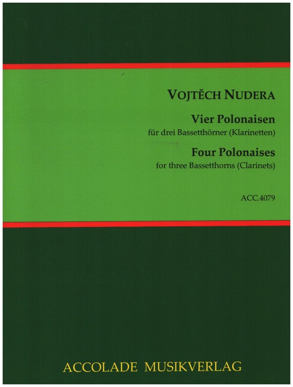 4 Polonaisen  für 3 Bassetthörner (Klarinetten)  Partitur und Stimmen